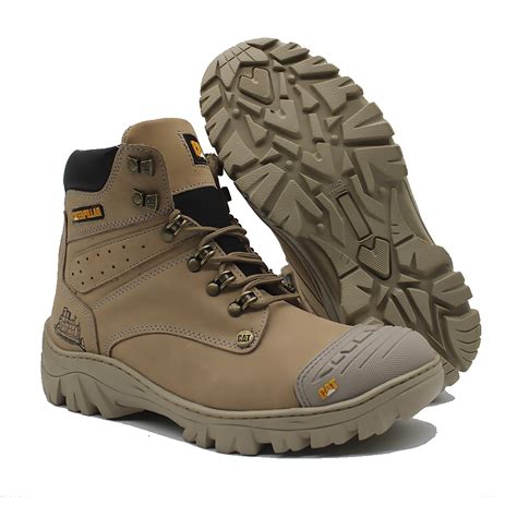 Bota Coturno Masculina Caterpillar Original Cano Curto Em .